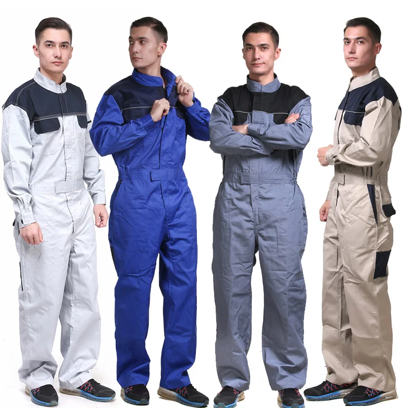 Рабочие Комбинезоны Mechanic плотника синяя рабочая одежда для мужчин комбинезон