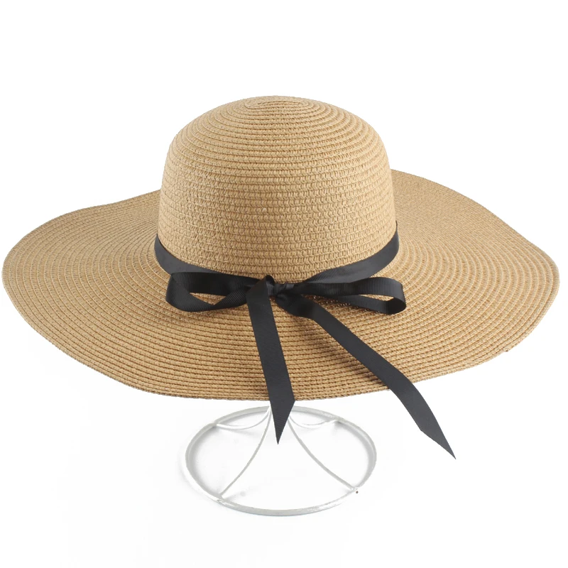 Sun Hats For Women Ribbon Large Brim Straw Hat Outdoor Beach Hat Panama Summer Foldable Caps Chapeu Feminino
Sun Hats For Women Ribbon Large Brim Straw Hat Outdoor Beach Hat Panama Summer Foldable Caps Chapeu Feminino