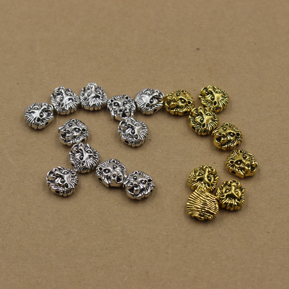 Tibetan Lion Head Bead Spacer Beads Metal Charms for Jewelry DIY Making Antique Sliver Gold color DIY bracelets making 10 pcs
Tibetan Lion Head Bead Spacer Beads Metal Charms for Jewelry DIY Making Antique Sliver Gold color DIY bracelets making 10 pcs