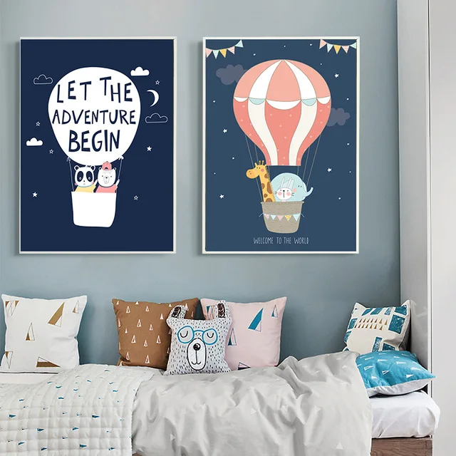 Nordic Simple Home Decor Hot Air Balloon Cartoon Letter Painting Poster Canvas Painting Space Wall Art For Living Room Unframe
Nordic Simple Home Decor Hot Air Balloon Cartoon Letter Painting Poster Canvas Painting Space Wall Art For Living Room Unframe