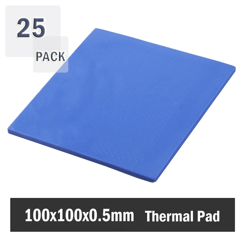25PCS Gdstime 100mm x 100mm x 0.5mm GPU CPU Heatsink Cooling Conductive Silicone Pad 100mm*100mm*0.5mm Thermal Pad high quality
25PCS Gdstime 100mm x 100mm x 0.5mm GPU CPU Heatsink Cooling Conductive Silicone Pad 100mm*100mm*0.5mm Thermal Pad high quality