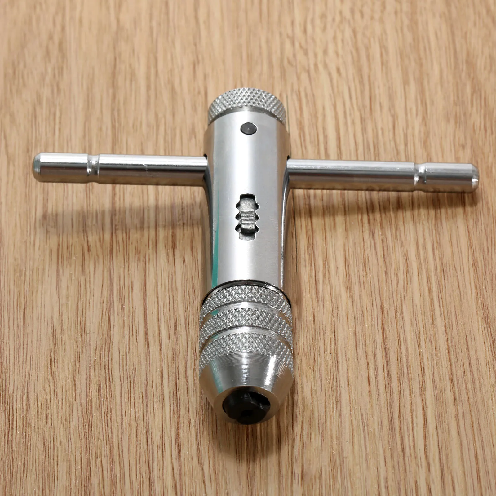 DRELD Adjustable 3-8mm T-Handle Ratchet Tap Wrench with M3-M8 Machine Screw Thread Metric Plug Tap Machinist Tool
DRELD Adjustable 3-8mm T-Handle Ratchet Tap Wrench with M3-M8 Machine Screw Thread Metric Plug Tap Machinist Tool