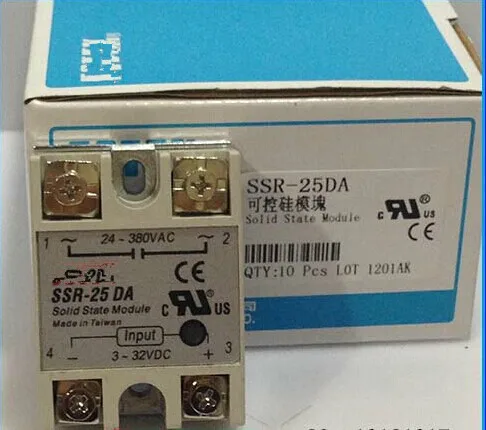 10pcs solid state relay SSR-25DA 25A actually 3-32V DC TO 24-380V AC SSR 25DA relay solid state
10pcs solid state relay SSR-25DA 25A actually 3-32V DC TO 24-380V AC SSR 25DA relay solid state