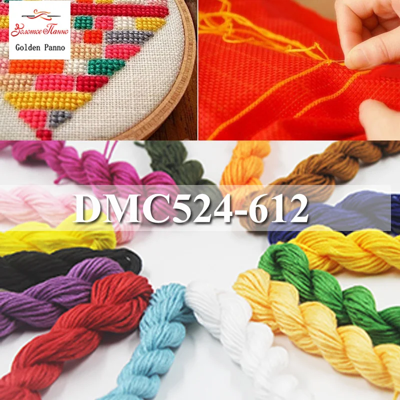 Golden Panno,Multi-color DMC524-612 10Pcs/lot 1.2m Length Thread Cross Stitch Cotton Sewing Skeins Embroidery Thread Floss Kits
Golden Panno,Multi-color DMC524-612 10Pcs/lot 1.2m Length Thread Cross Stitch Cotton Sewing Skeins Embroidery Thread Floss Kits
