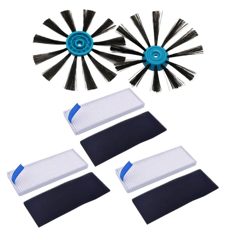 New 3* HEPA +2*side brush robot sweeper accessories replacement for bissell EV675 vacuum cleaner
New 3* HEPA +2*side brush robot sweeper accessories replacement for bissell EV675 vacuum cleaner