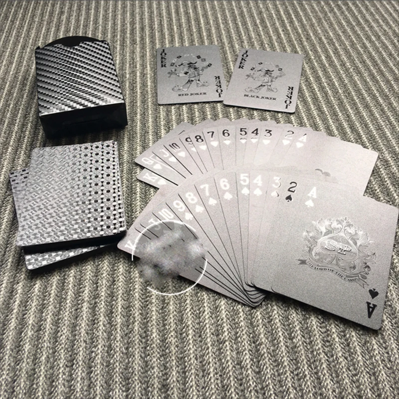 Black Plastic 3D Print Foil Poker Cards Magic Tricks PET Environmental Friendly Playing Cards Cards-Advanced Plastic Poker
Black Plastic 3D Print Foil Poker Cards Magic Tricks PET Environmental Friendly Playing Cards Cards-Advanced Plastic Poker