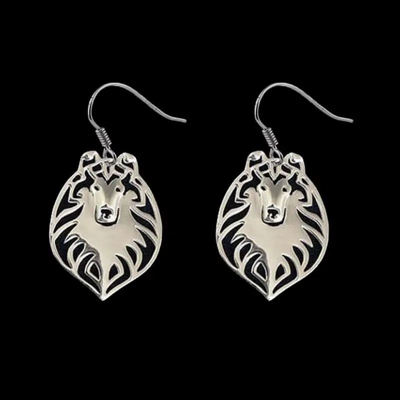 Fashion Alloy Rough Collie Dog Earrings Jewelry Metal Animal Earrings For Women
Fashion Alloy Rough Collie Dog Earrings Jewelry Metal Animal Earrings For Women