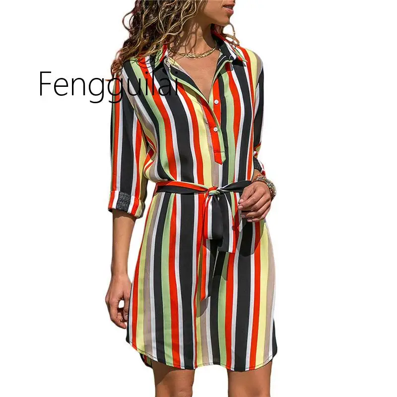 Long Sleeve Shirt Dress 2019 Summer Chiffon Boho Beach Dresses Women Casual Striped Print A-line Mini Party Dress Vestidos
Long Sleeve Shirt Dress 2019 Summer Chiffon Boho Beach Dresses Women Casual Striped Print A-line Mini Party Dress Vestidos