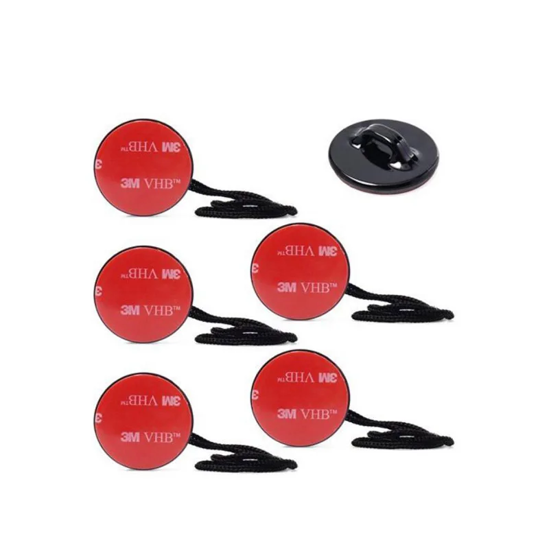 

5pcs Anti-Drop Buckle Safety Insurance Tether Strap+Sticker for Gopro Hero 5 4 3 2 SJCAM Case Car Helmet Mount Protector lanyard