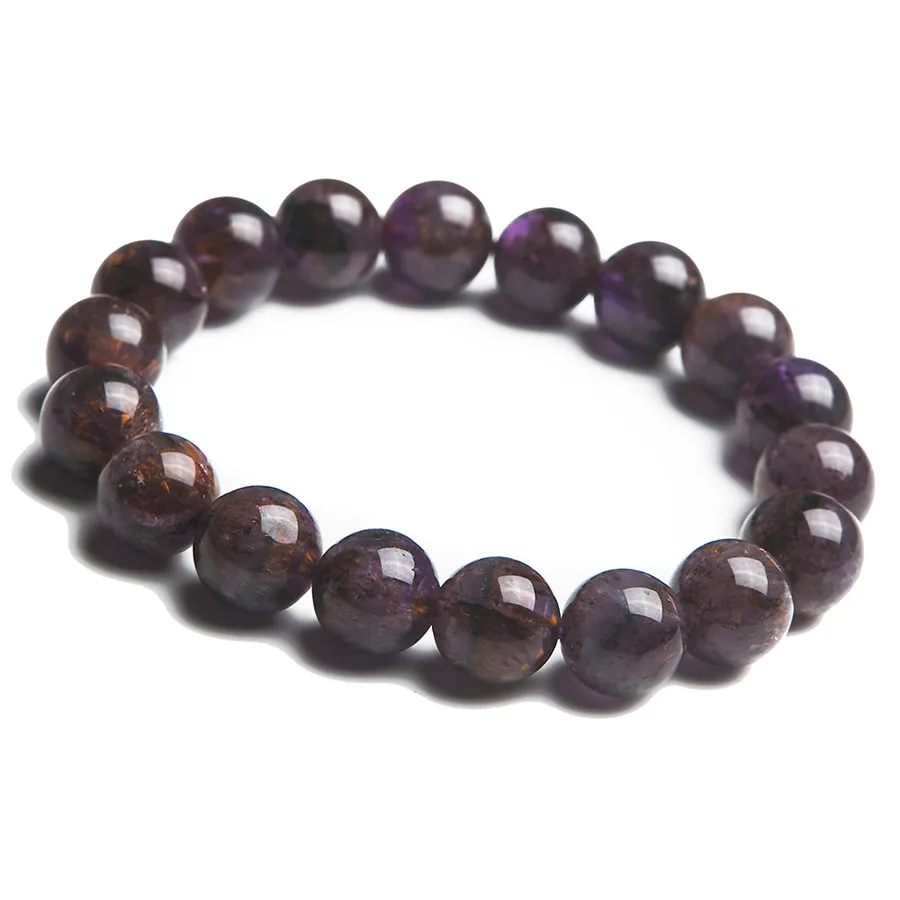 Free Shipping 12mm Natural Genuine Cacoxenite Purple Gold Rutilated Quartz Crystal Round Beads Stretch Bracelets For Women
Free Shipping 12mm Natural Genuine Cacoxenite Purple Gold Rutilated Quartz Crystal Round Beads Stretch Bracelets For Women