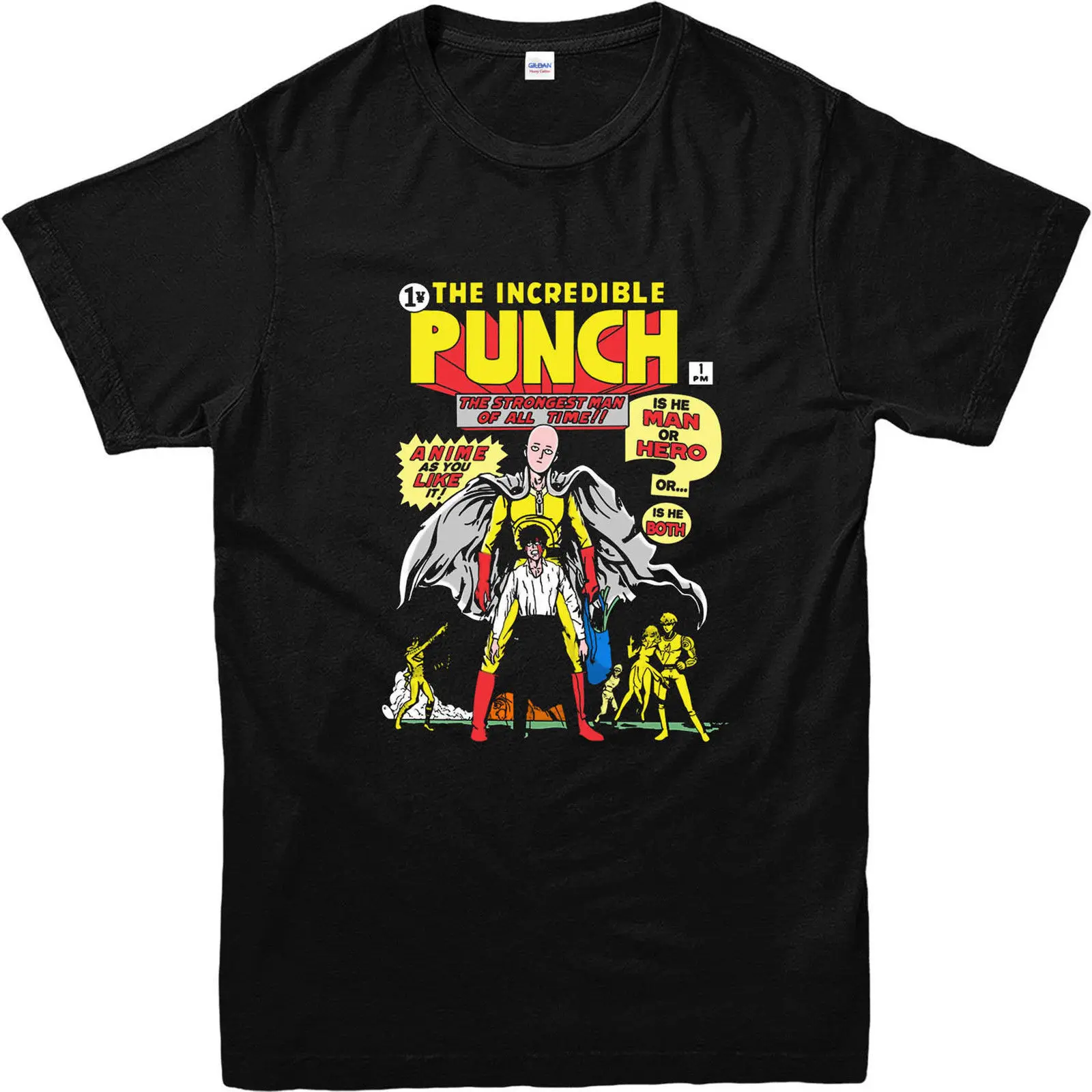 Футболка с принтом One Punch Man футболка невероятным дизайном для взрослых и детей