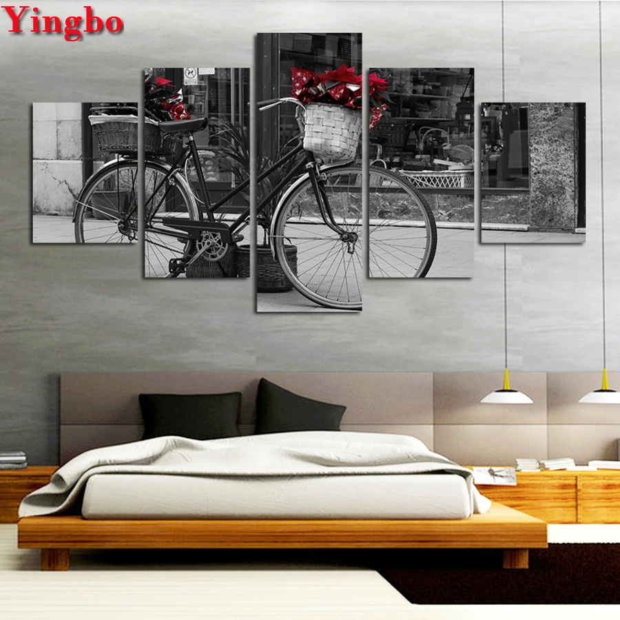 DIY Diamond Painting Abstract 5 Panel Bicycle Landscape Full Square Round Diamond Embroidery Mosaic Picture Of Rhinestone
DIY Diamond Painting Abstract 5 Panel Bicycle Landscape Full Square Round Diamond Embroidery Mosaic Picture Of Rhinestone