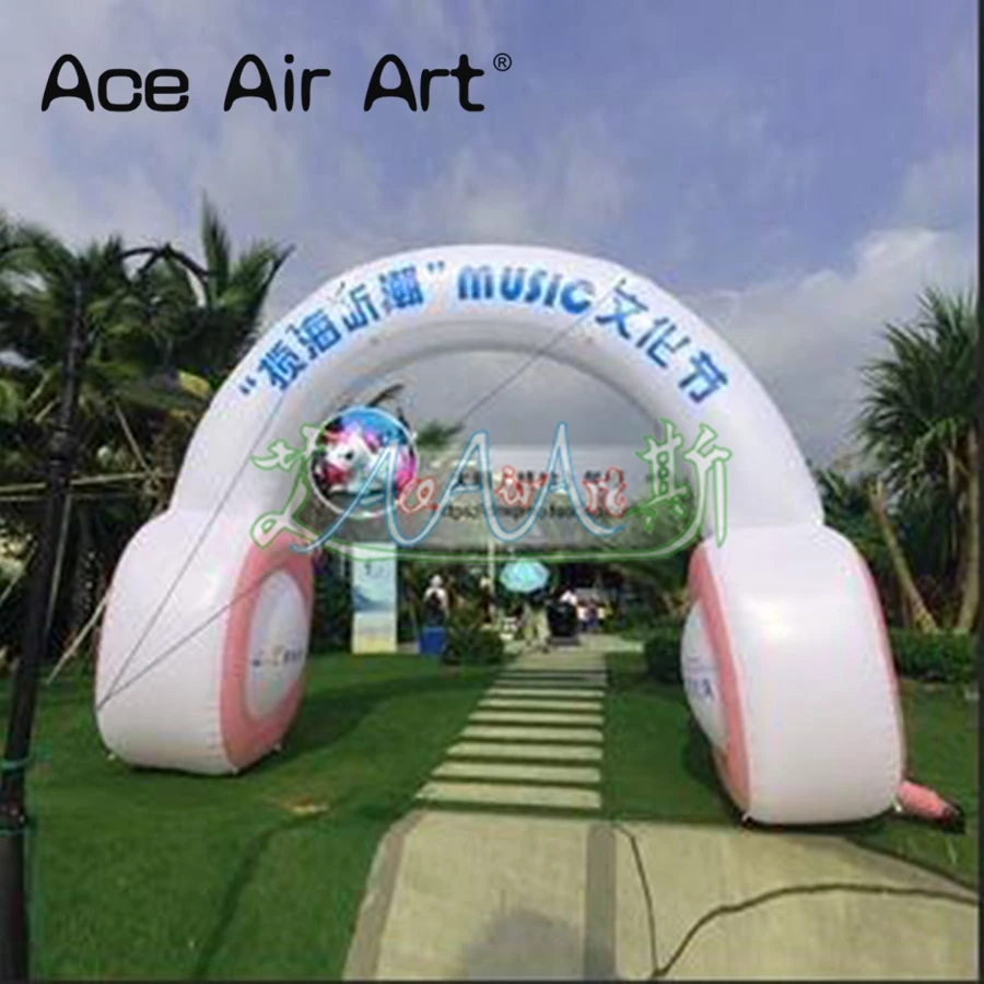 Hot Promotional Music Festival Inflatable Air Blown Music Headphone Arch For Vocal Concert
Hot Promotional Music Festival Inflatable Air Blown Music Headphone Arch For Vocal Concert