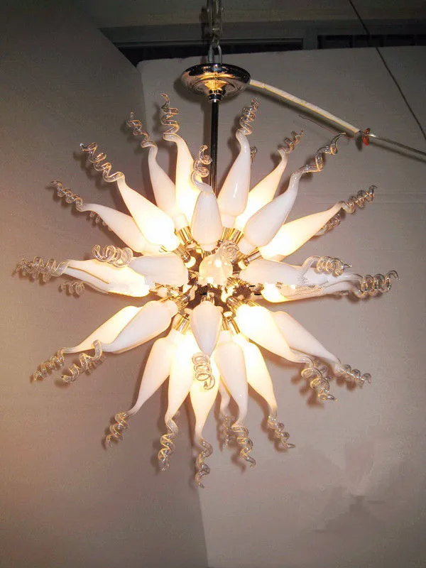 Energy Saving White Dale Chihuly Style 100% Handmade Blown Glass Flush Mount Ceiling Light
Energy Saving White Dale Chihuly Style 100% Handmade Blown Glass Flush Mount Ceiling Light