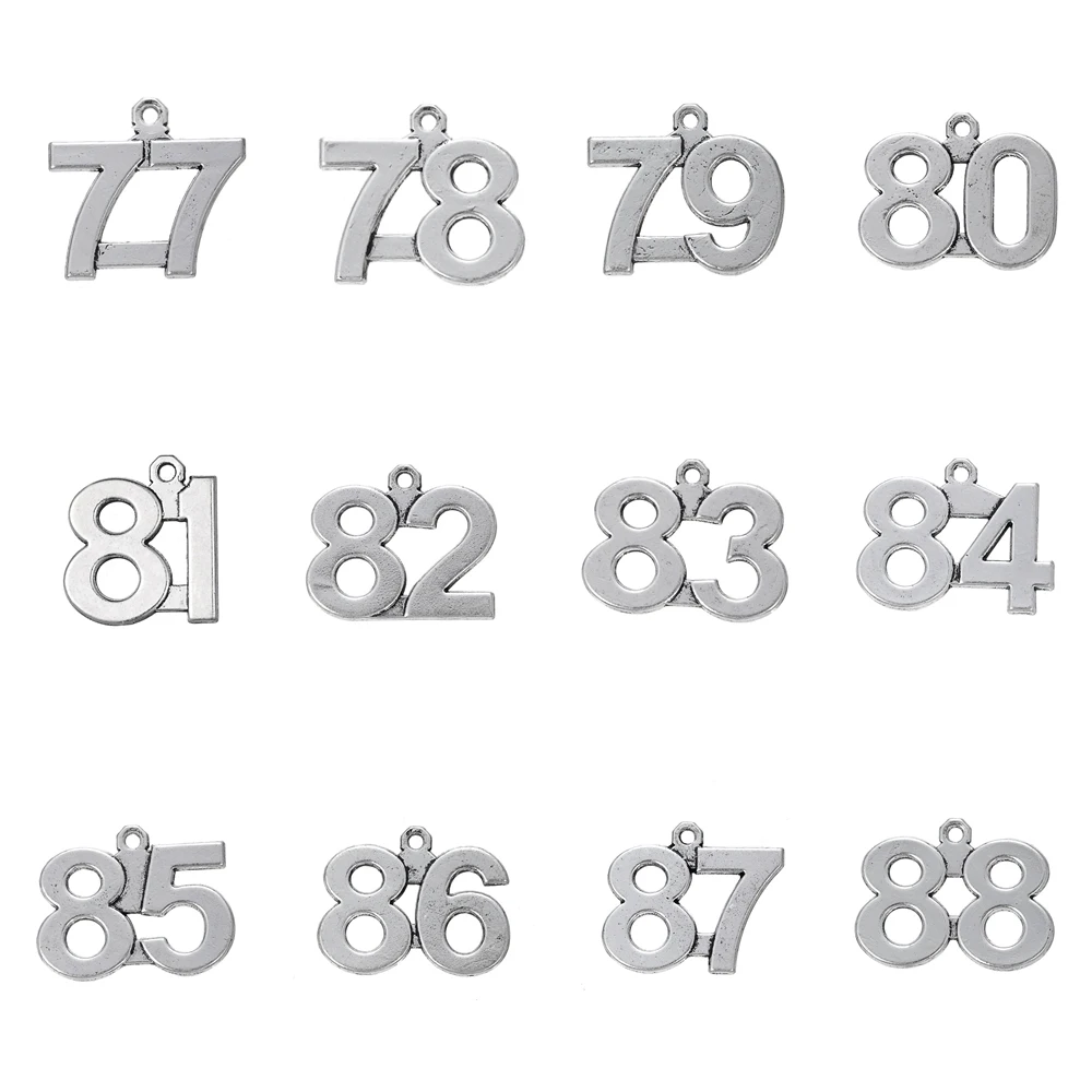 RAINXTAR Fashion Alloy Number 77-88 Pendant Charms Hot Birthday Number Charms 20pcs AAC1731-7
RAINXTAR Fashion Alloy Number 77-88 Pendant Charms Hot Birthday Number Charms 20pcs AAC1731-7