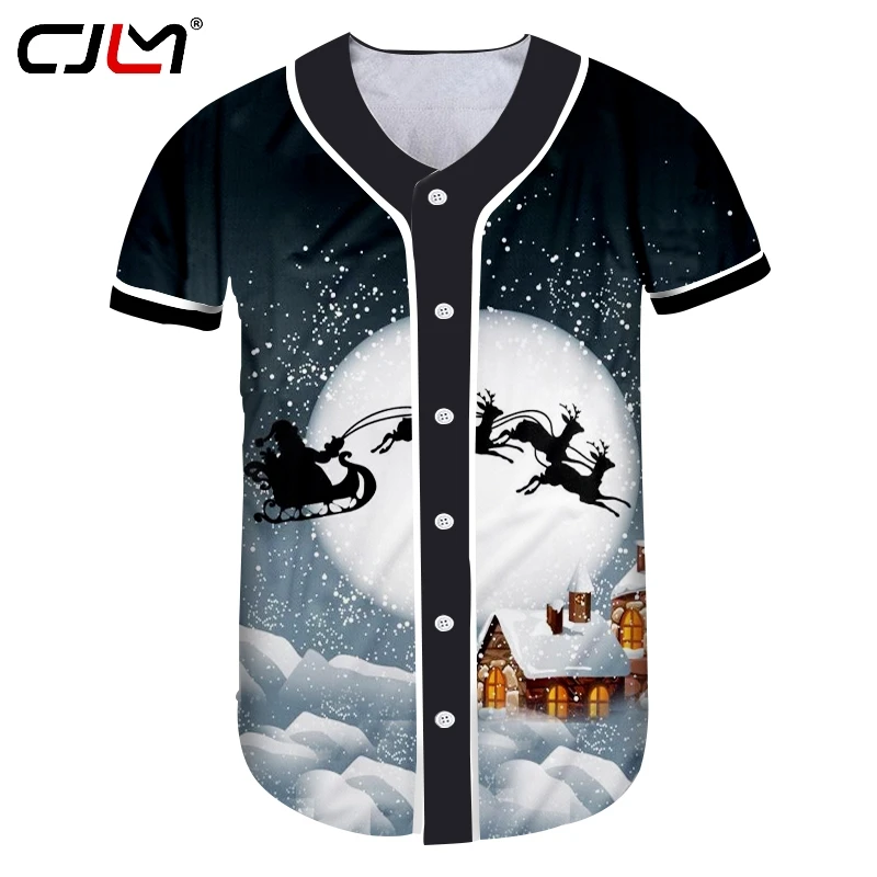 CJLM Winter Christmas Man Animal T-shirt 3D Printed Moon And Elk Harajuku Men's Best Selling 6XL Baseball Shirt
CJLM Winter Christmas Man Animal T-shirt 3D Printed Moon And Elk Harajuku Men's Best Selling 6XL Baseball Shirt