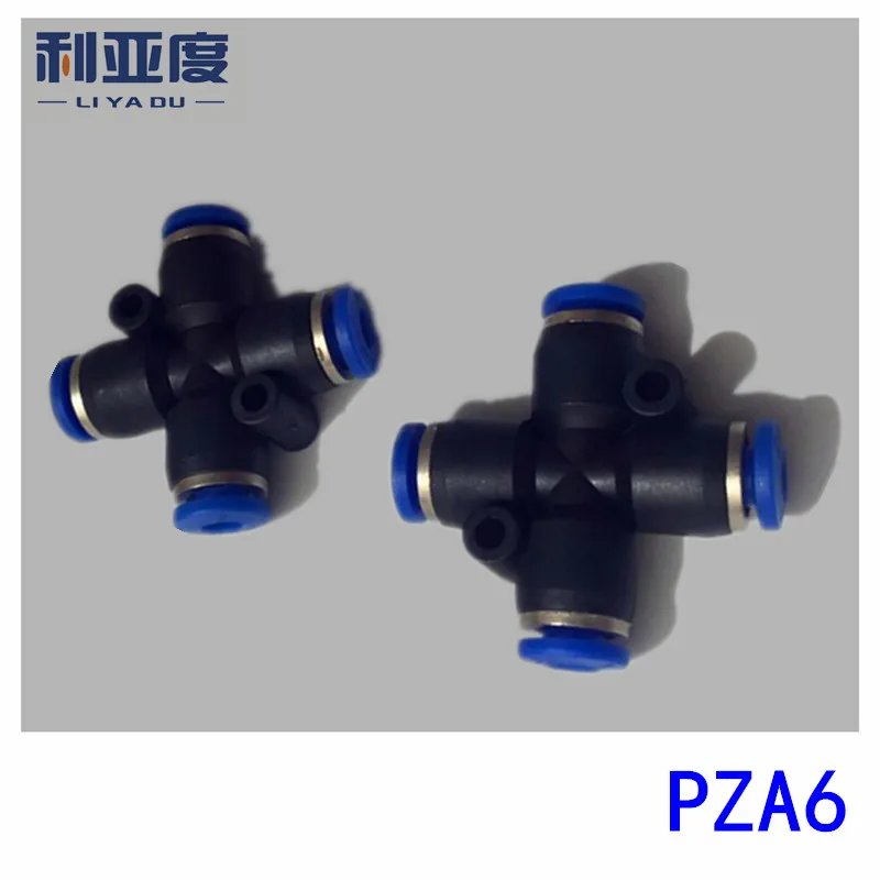 100PCS/LOT PZA6 Black/White Four-way pipe joint cross plastic connectors, pneumatic quick connector
100PCS/LOT PZA6 Black/White Four-way pipe joint cross plastic connectors, pneumatic quick connector