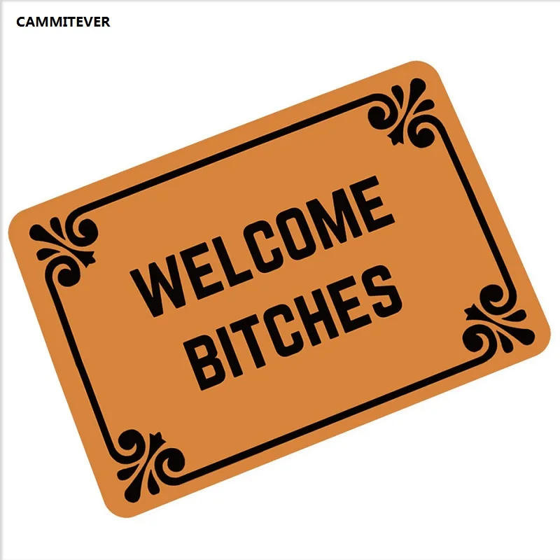 CAMMITEVER New Carpet Welcome B*tches Funny Words Living Room Kid Room Home Mat Rugs Bedroom Rubber Pad Bathroom Mat Hallway
CAMMITEVER New Carpet Welcome B*tches Funny Words Living Room Kid Room Home Mat Rugs Bedroom Rubber Pad Bathroom Mat Hallway