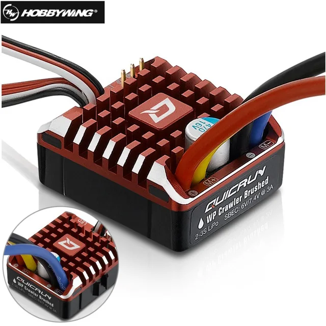 Hobbywing QuicRun 1:10 1/8 WP Crawler Brush Brushed 80A Electronic Speed Controller Waterproof ESC With Program box LED BEC XT60
Hobbywing QuicRun 1:10 1/8 WP Crawler Brush Brushed 80A Electronic Speed Controller Waterproof ESC With Program box LED BEC XT60