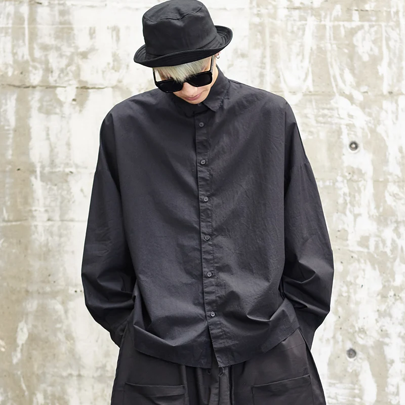 Men Japan Streetwear Fashion Punk Long Sleeve Loose Casual Shirts Oversize Male Hip Hop Dress Shirt Coat Stage Show Costumes
Men Japan Streetwear Fashion Punk Long Sleeve Loose Casual Shirts Oversize Male Hip Hop Dress Shirt Coat Stage Show Costumes