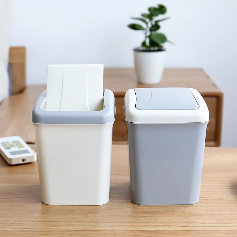 Desktop Trash Can Coffee Table Paper Small Plastic Car Mini Shake Cover Small Trash Can with Lid Waste Paper Basket 3
Desktop Trash Can Coffee Table Paper Small Plastic Car Mini Shake Cover Small Trash Can with Lid Waste Paper Basket 3