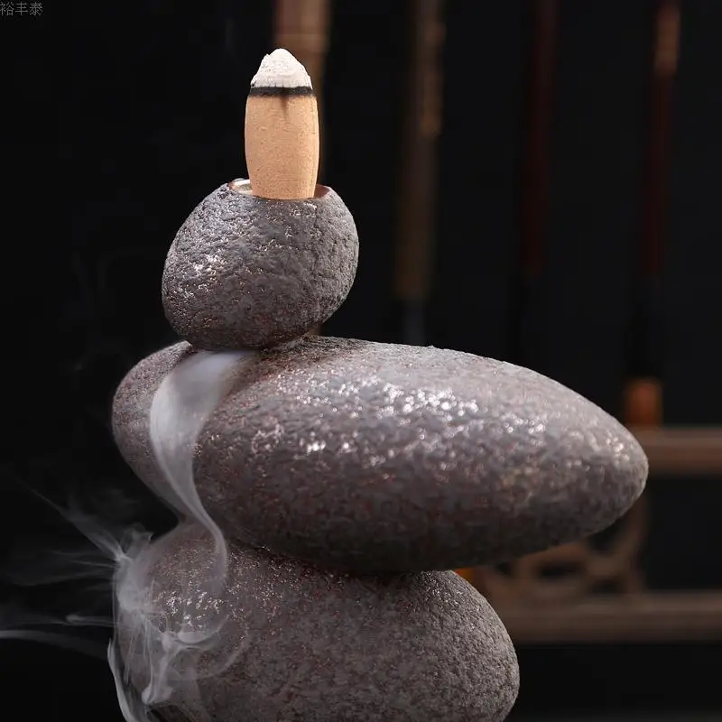 Traditional Stone Shape Ceramic Backflow Incense Burner Smoke Waterfall Incense Burner Office Home Decor Office Retro Crafts
Traditional Stone Shape Ceramic Backflow Incense Burner Smoke Waterfall Incense Burner Office Home Decor Office Retro Crafts