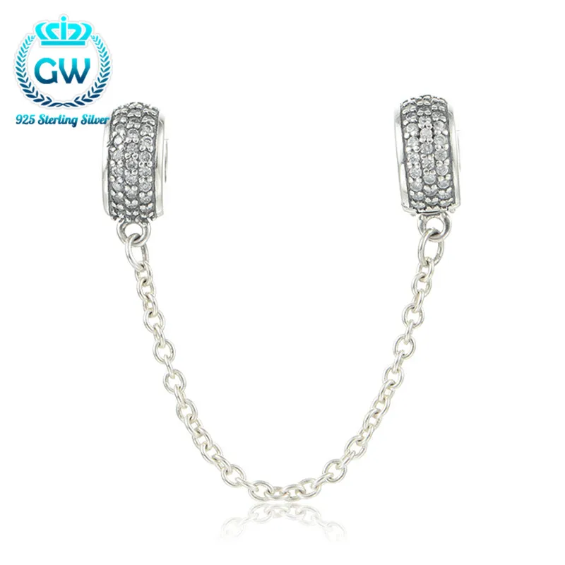 925 Silver Safety Chain Charm With Crystal Clips Charms Jewelry Making Bracelet Charms Wholesale Brand Aimili A008-30
925 Silver Safety Chain Charm With Crystal Clips Charms Jewelry Making Bracelet Charms Wholesale Brand Aimili A008-30