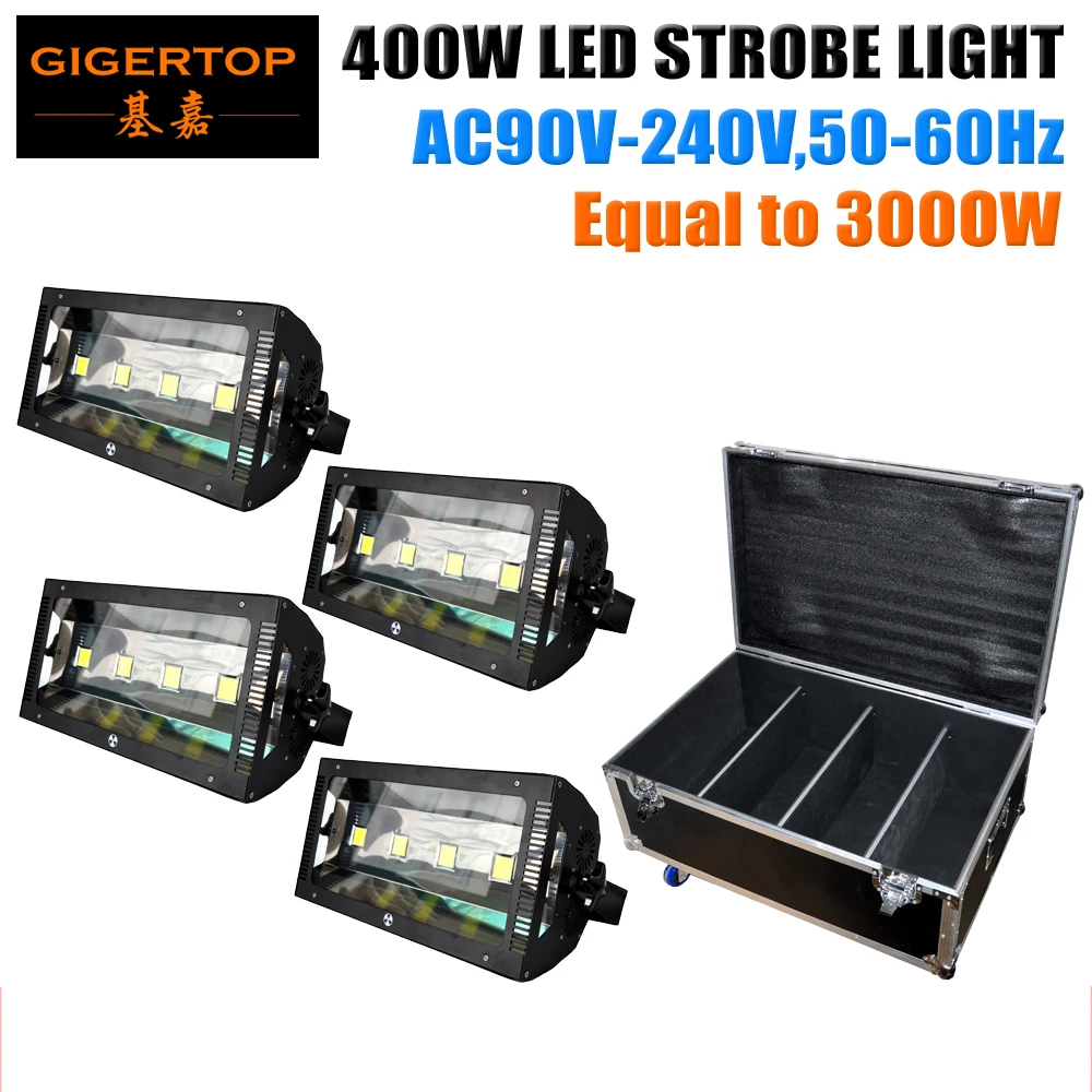 Heavy-Duty Flight Road Case Equipment Storage Packing 100W*4 White Color Professional 400W Led Strobe Light LCD Display TP-S400
Heavy-Duty Flight Road Case Equipment Storage Packing 100W*4 White Color Professional 400W Led Strobe Light LCD Display TP-S400