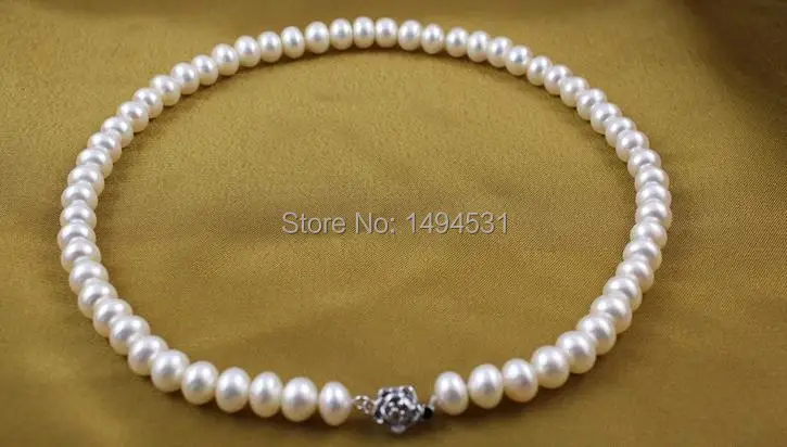Elegant Classic Women Pearl Choker Natural Pearl 9-10mm Genuine Real Pearl Necklace 42cm Fashion Jewelry Mother Grandma Gifts
Elegant Classic Women Pearl Choker Natural Pearl 9-10mm Genuine Real Pearl Necklace 42cm Fashion Jewelry Mother Grandma Gifts