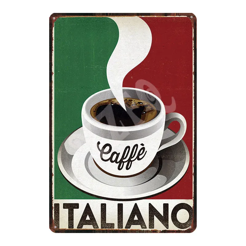 Caffe Vintage Metal Plaques Food Tin Signs Shabby Chic Wall Cafe Kitchen Restaurant Retro Home Craft Decor DU-2121
Caffe Vintage Metal Plaques Food Tin Signs Shabby Chic Wall Cafe Kitchen Restaurant Retro Home Craft Decor DU-2121