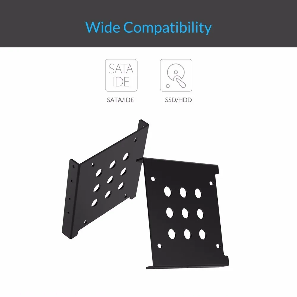 ORICO Aluminum HDD Candy 2.5'' to 3.5'' Hard Disk Drive Mounting Bracket Kit HDD SSD SATA Bay Converter (3.5 to 1x2.5 Black)
ORICO Aluminum HDD Candy 2.5'' to 3.5'' Hard Disk Drive Mounting Bracket Kit HDD SSD SATA Bay Converter (3.5 to 1x2.5 Black)