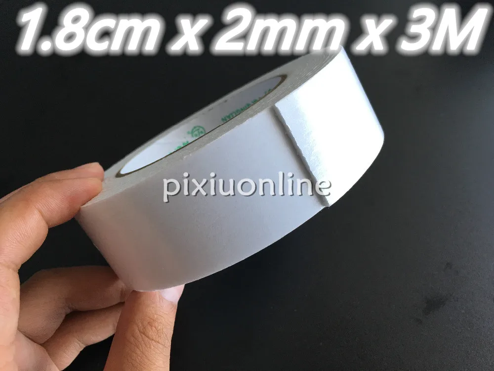 2pcs/lot 1.8cm x 2mm x 3M Double Faced Adhesive Tape DS145 Special Offer White Powerful Foam Double Sided Tapes
2pcs/lot 1.8cm x 2mm x 3M Double Faced Adhesive Tape DS145 Special Offer White Powerful Foam Double Sided Tapes