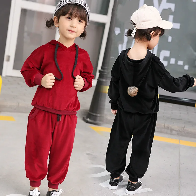 Boys and Girls Casual Long Sleeve Hoodies + Pants New Spring Children Baby Gold Velvet Suit 3-9 Years
Boys and Girls Casual Long Sleeve Hoodies + Pants New Spring Children Baby Gold Velvet Suit 3-9 Years