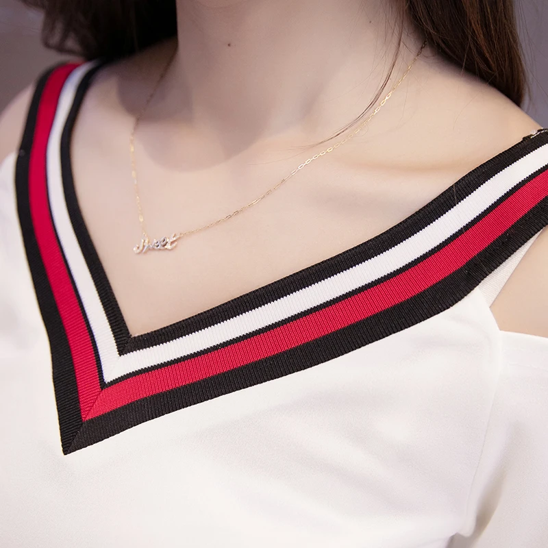 Japan fashion girl suits summer skirt v-neck hollow out dew shoulder garments Stripe edge packet buttock skirts vestido design
Japan fashion girl suits summer skirt v-neck hollow out dew shoulder garments Stripe edge packet buttock skirts vestido design