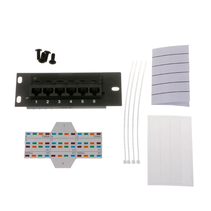 6 Port CAT5 CAT5E Patch Panel RJ45 Networking Wall Mount Rack Mount Bracket Hot High Quality
6 Port CAT5 CAT5E Patch Panel RJ45 Networking Wall Mount Rack Mount Bracket Hot High Quality
