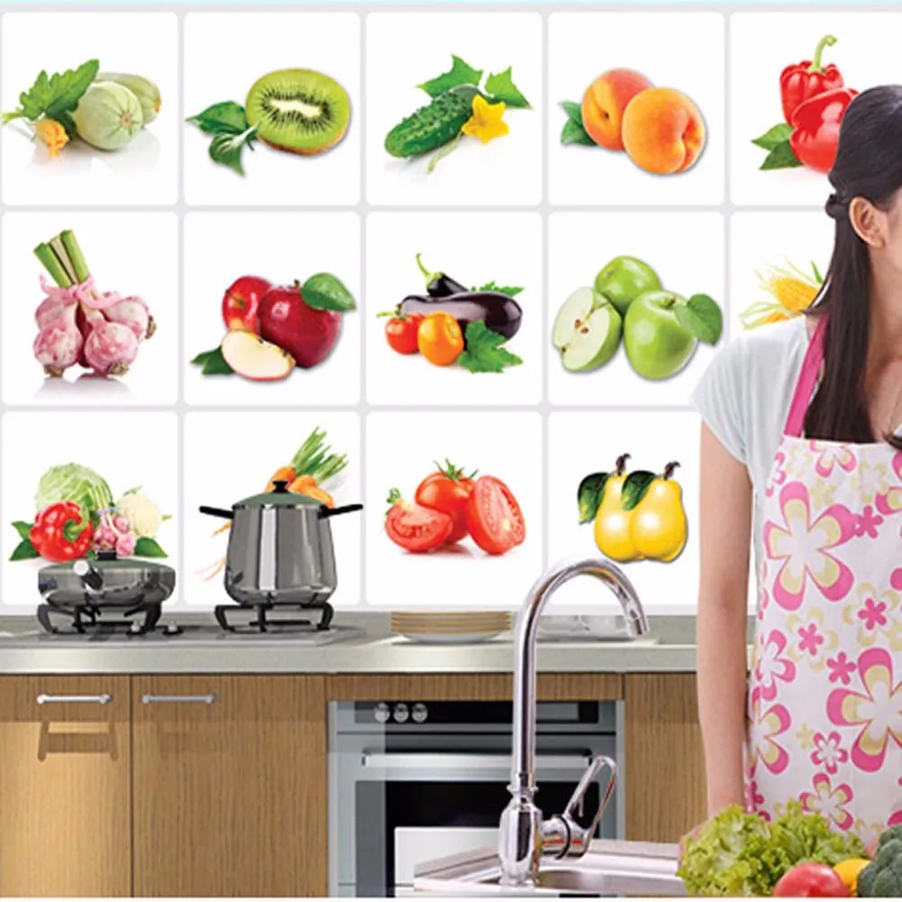 Kitchen Oilproof Wall Stickers Removable Home Decor Art Decal Fruit Vegetable Oil-resistant Wall-papers Wall Stickers #632
Kitchen Oilproof Wall Stickers Removable Home Decor Art Decal Fruit Vegetable Oil-resistant Wall-papers Wall Stickers #632
