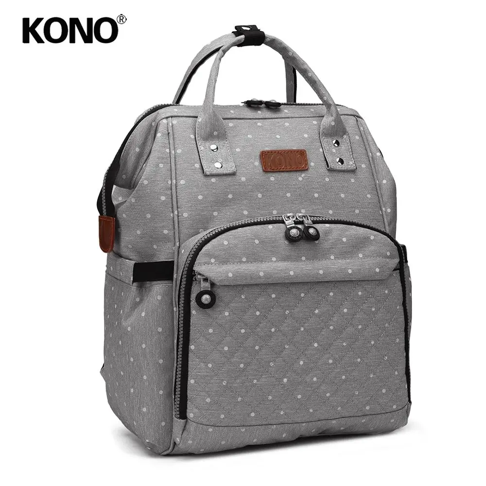 KONO Baby Diaper Bag Nappy Changing Bags Travel Backpack Large Capacity Mummy Maternity Nursing Care Clean Bags Stroller E6705
KONO Baby Diaper Bag Nappy Changing Bags Travel Backpack Large Capacity Mummy Maternity Nursing Care Clean Bags Stroller E6705
