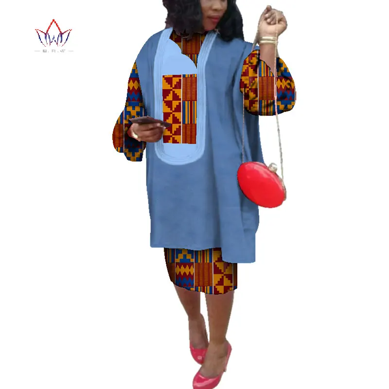 Summer African Wax Print Clothing for Women Bazin short Skirt robe Set Africa 2 Piece Dashiki Plus Size Dress for lady WY4809
Summer African Wax Print Clothing for Women Bazin short Skirt robe Set Africa 2 Piece Dashiki Plus Size Dress for lady WY4809