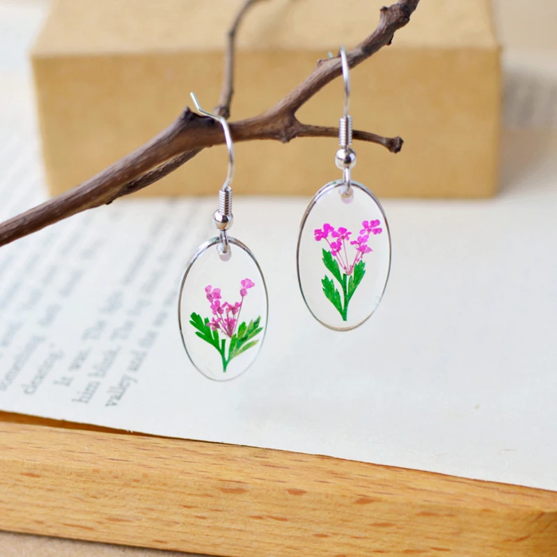 2020 Hot New Listing 4 Color Fashion Pendant Earrings Natural Dried Flower Earrings Fresh Jewellery For Women Jewelry Gift
2020 Hot New Listing 4 Color Fashion Pendant Earrings Natural Dried Flower Earrings Fresh Jewellery For Women Jewelry Gift