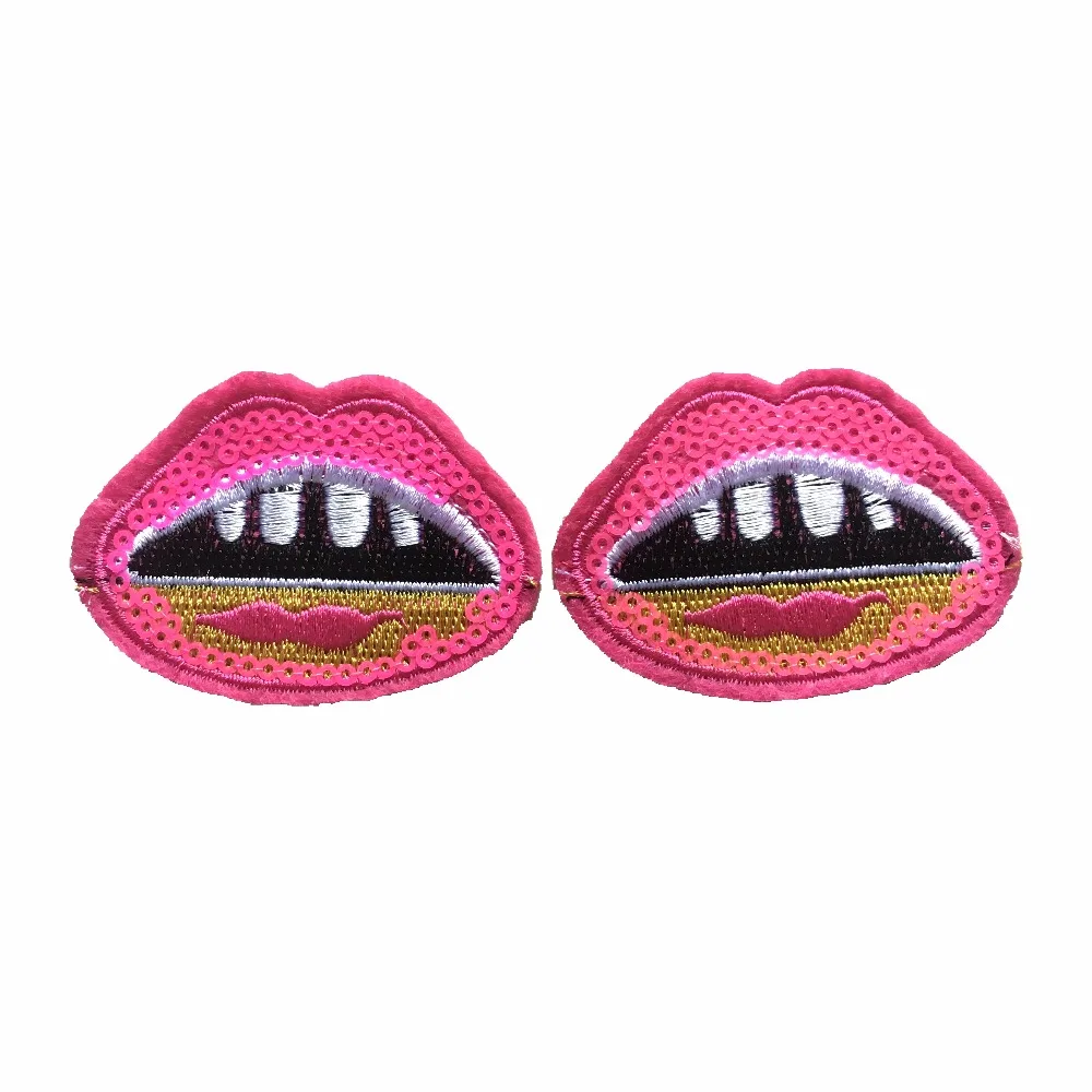 6pcs/lot Pink Lips Embroidery Patches for Clothes DIY Sewing Accessories Iron on Embroidered Appliques Sequins Clothes Stickers
6pcs/lot Pink Lips Embroidery Patches for Clothes DIY Sewing Accessories Iron on Embroidered Appliques Sequins Clothes Stickers