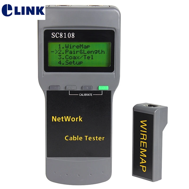 Кабельный трекер C8108 CAT5 RJ45, тестер сетевого кабеля, измеритель длины, дальномер SC8108
Кабельный трекер C8108 CAT5 RJ45, тестер сетевого кабеля, измеритель длины, дальномер SC8108