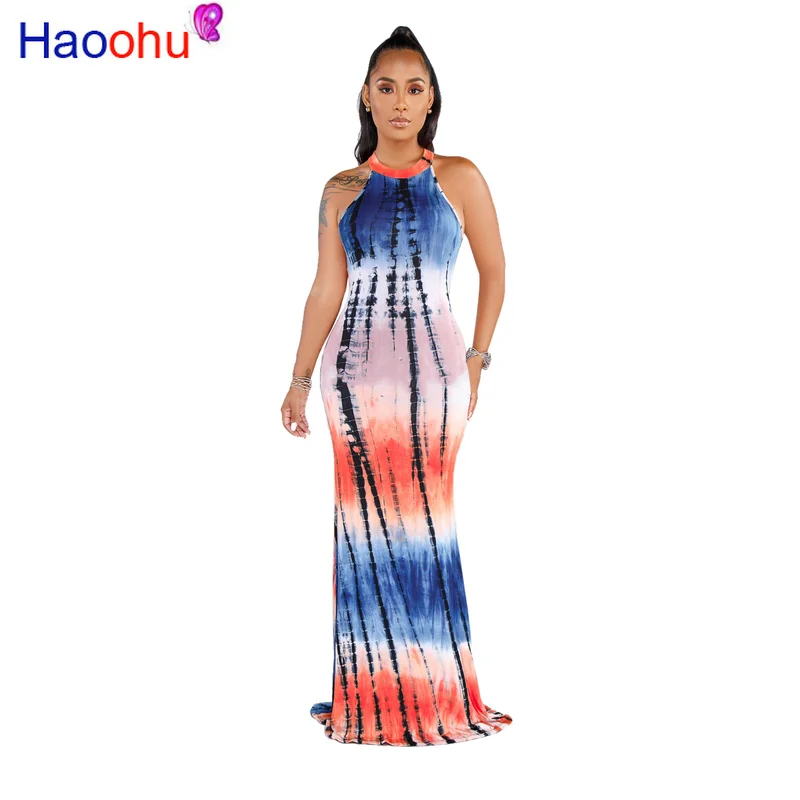 Colorful Tie Dye Summer Party Dress 2019 Women Off The Shoulder Backless Bandage Dress Summer O Neck Sleeveless Mermaid Vestidos
Colorful Tie Dye Summer Party Dress 2019 Women Off The Shoulder Backless Bandage Dress Summer O Neck Sleeveless Mermaid Vestidos