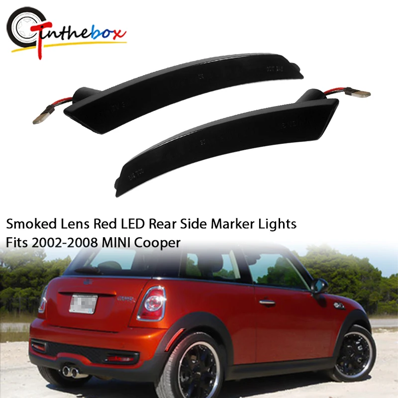 Gtinthebox Euro Smoked Lens Red Full LED Rear Side Marker Lights For MINI Cooper R55 R56 R57 R58 R59 R60 R61 Wheel Arches Lights
Gtinthebox Euro Smoked Lens Red Full LED Rear Side Marker Lights For MINI Cooper R55 R56 R57 R58 R59 R60 R61 Wheel Arches Lights