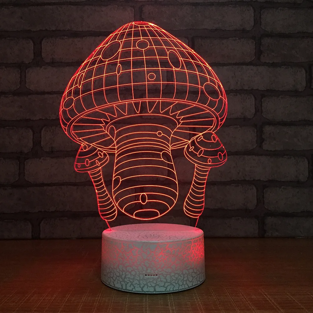 Mushrooms 3D LED RGB Night Light 7 Color Change Desk Light Action Figures 146 Boys Girls Christmas Toys
Mushrooms 3D LED RGB Night Light 7 Color Change Desk Light Action Figures 146 Boys Girls Christmas Toys
