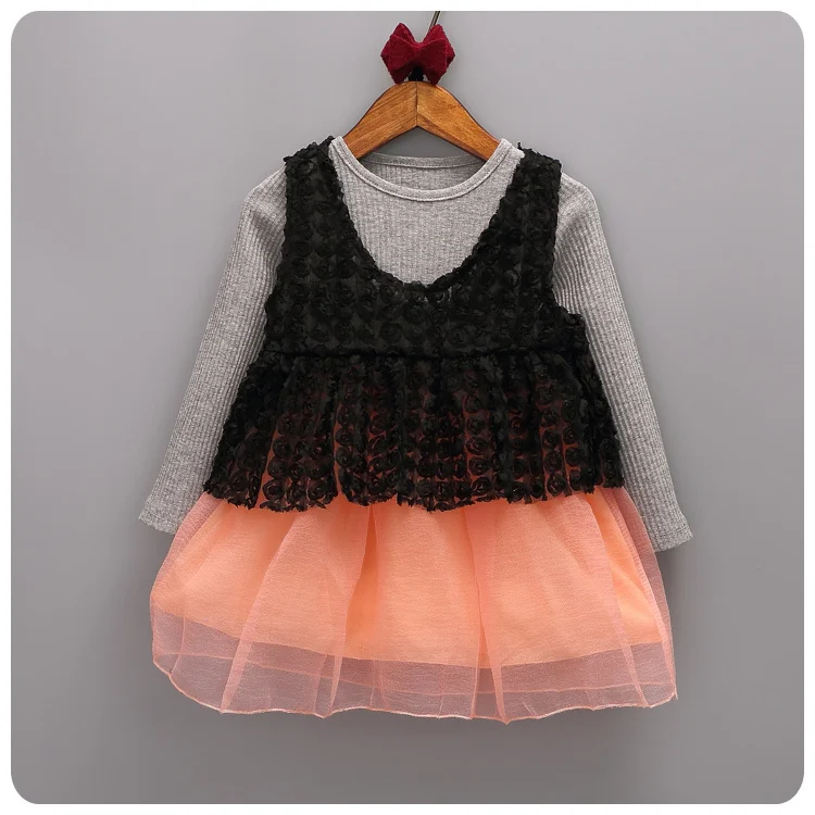 2016 Autumn Korean Children's Garment 2 Pieces Set Pattern Split Dress Princess Dresses Lace Camisole Unlined Upper Garment Suit
2016 Autumn Korean Children's Garment 2 Pieces Set Pattern Split Dress Princess Dresses Lace Camisole Unlined Upper Garment Suit