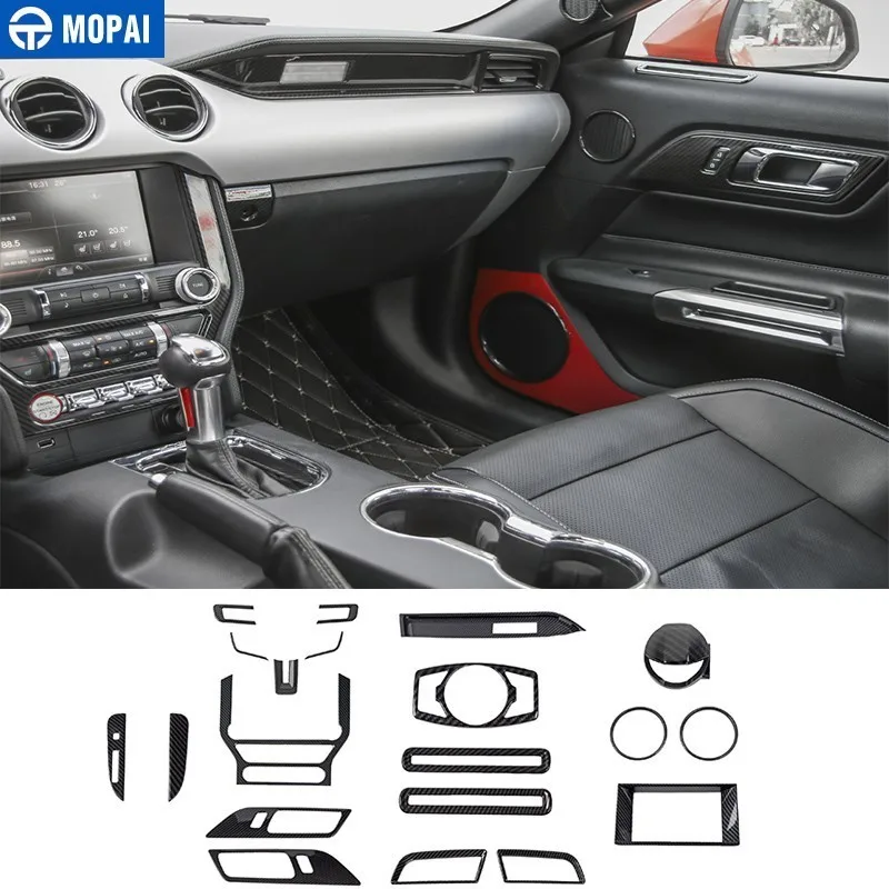MOPAI Interior Mouldings Kit Carbon Fiber Grain Car Interior Decoration Cover Kit Sticker Accessories for Ford Mustang 2015-2017
MOPAI Interior Mouldings Kit Carbon Fiber Grain Car Interior Decoration Cover Kit Sticker Accessories for Ford Mustang 2015-2017