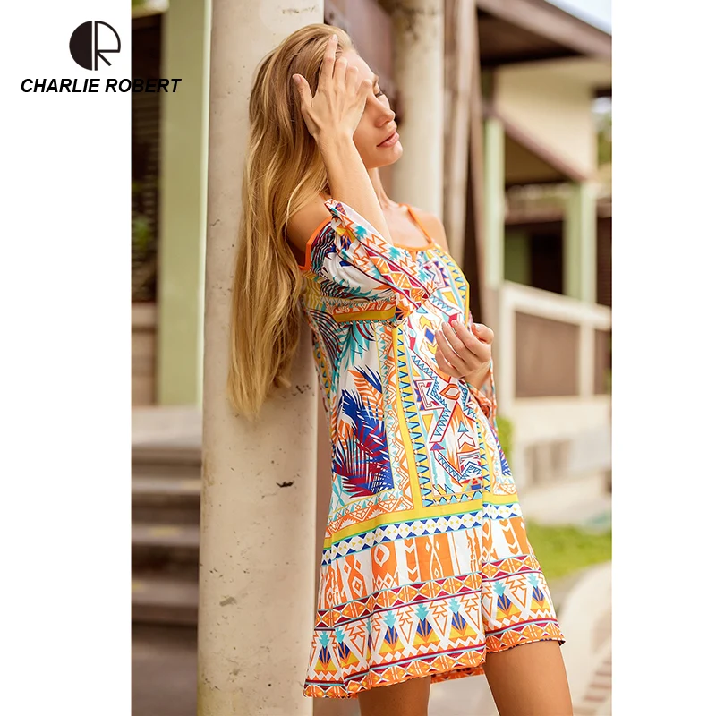 CR 2019 New Summer Dress Sexy Flare Sleeve Beach Dress Printed Sexy Shoulder Off Vestido Plus Size Dresses For Women
CR 2019 New Summer Dress Sexy Flare Sleeve Beach Dress Printed Sexy Shoulder Off Vestido Plus Size Dresses For Women