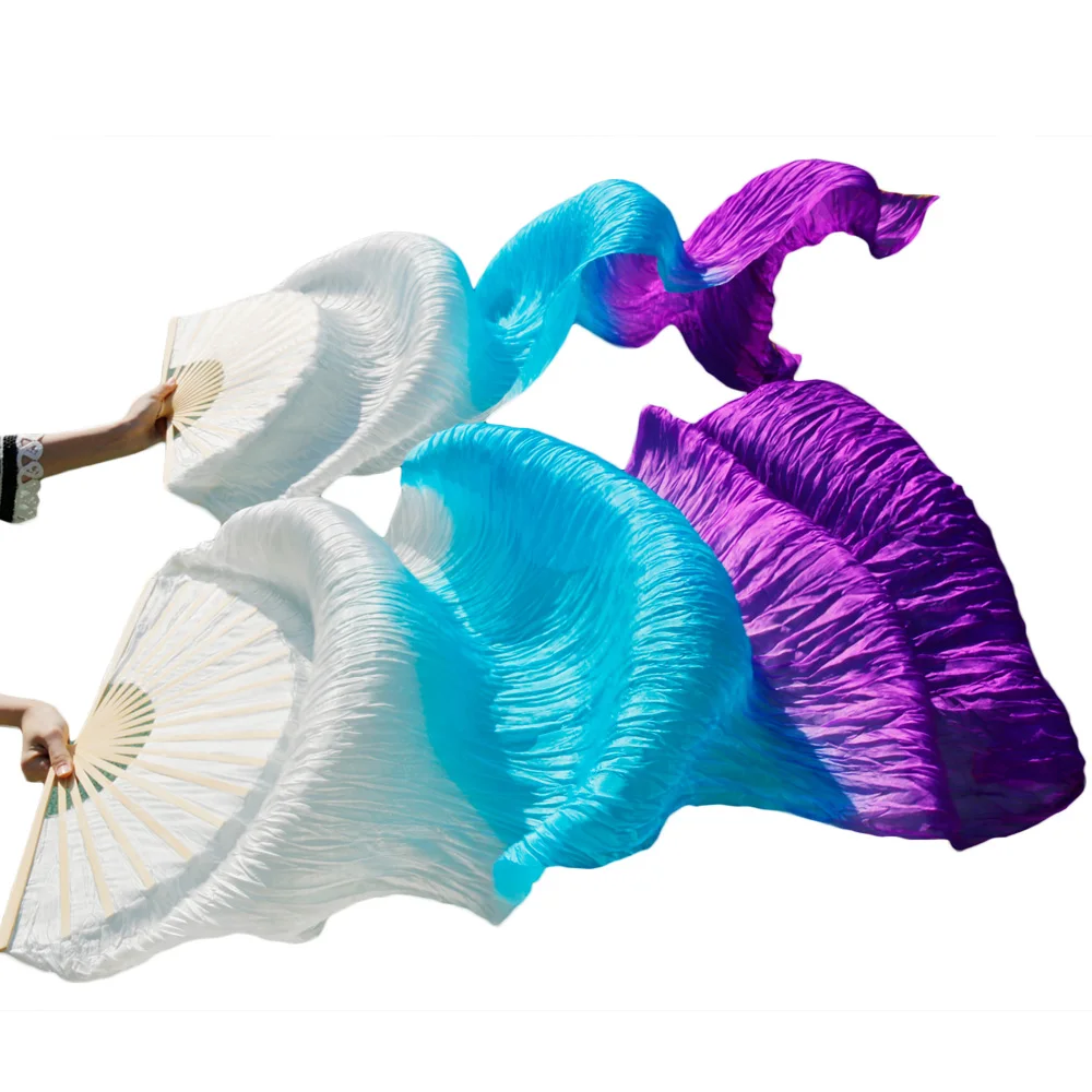 High Quality 100% Silk Belly Dance Fans Dance Performance Real Silk Left+Right hand Three Colors HOT SALE white+turquiose+purple
High Quality 100% Silk Belly Dance Fans Dance Performance Real Silk Left+Right hand Three Colors HOT SALE white+turquiose+purple