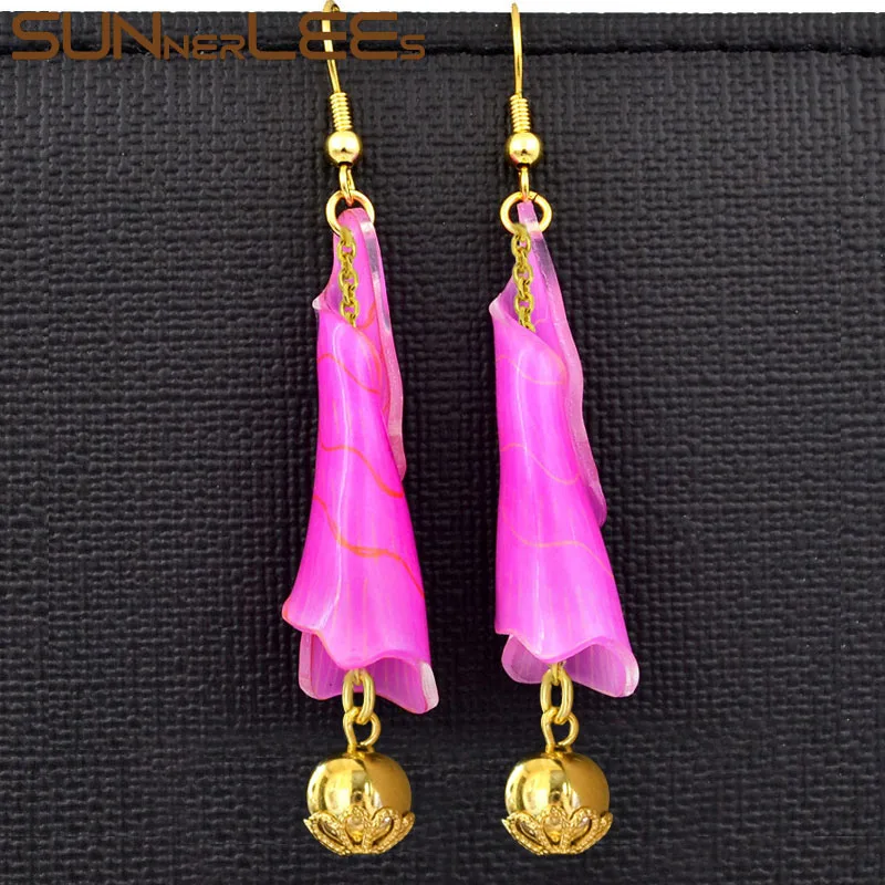 SUNNERLEES Fashion Jewelry Drop Earrings Gold Color Lucky Beads Resin Flower Dangles For Women Girl Gift RE01
SUNNERLEES Fashion Jewelry Drop Earrings Gold Color Lucky Beads Resin Flower Dangles For Women Girl Gift RE01
