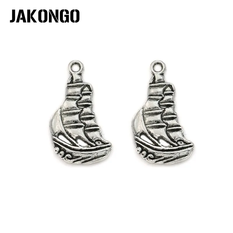 JAKONGO Antique Silver Plated Boat Ship Charm Pendant Jewelry Findings Accessories Making fit Bracelet Craft DIY 22x12mm
JAKONGO Antique Silver Plated Boat Ship Charm Pendant Jewelry Findings Accessories Making fit Bracelet Craft DIY 22x12mm